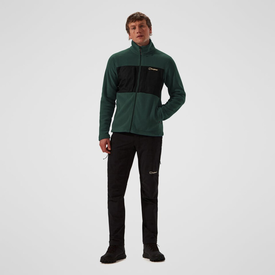 los hombres del prisma de la guía interactiva de polartec chaqueta de lana - verdenegro berghaus