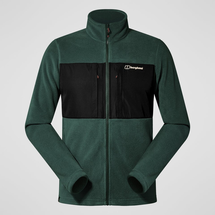 los hombres del prisma de la guía interactiva de polartec chaqueta de lana - verdenegro berghaus