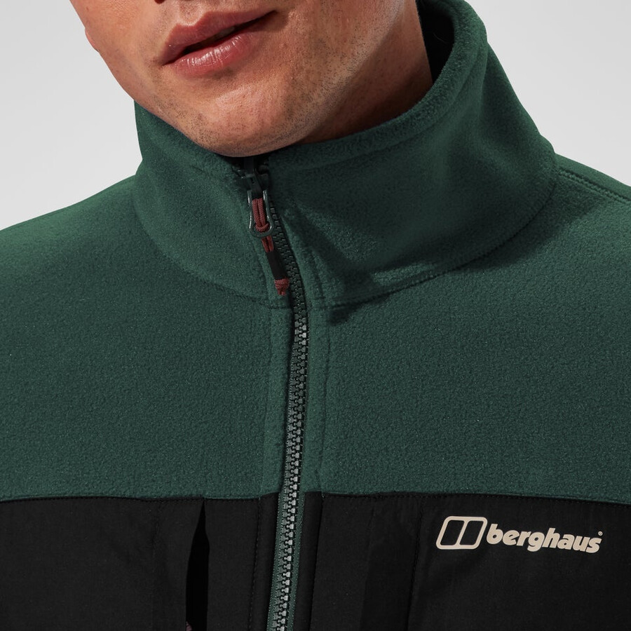 los hombres del prisma de la guía interactiva de polartec chaqueta de lana - verdenegro berghaus