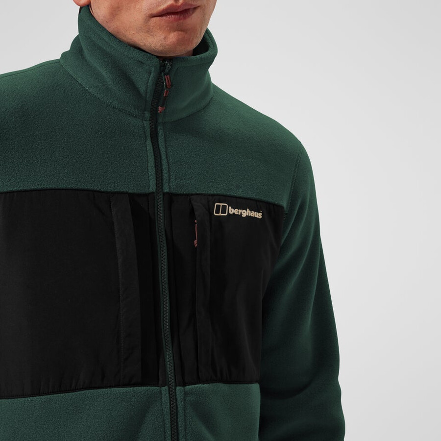 los hombres del prisma de la guía interactiva de polartec chaqueta de lana - verdenegro berghaus