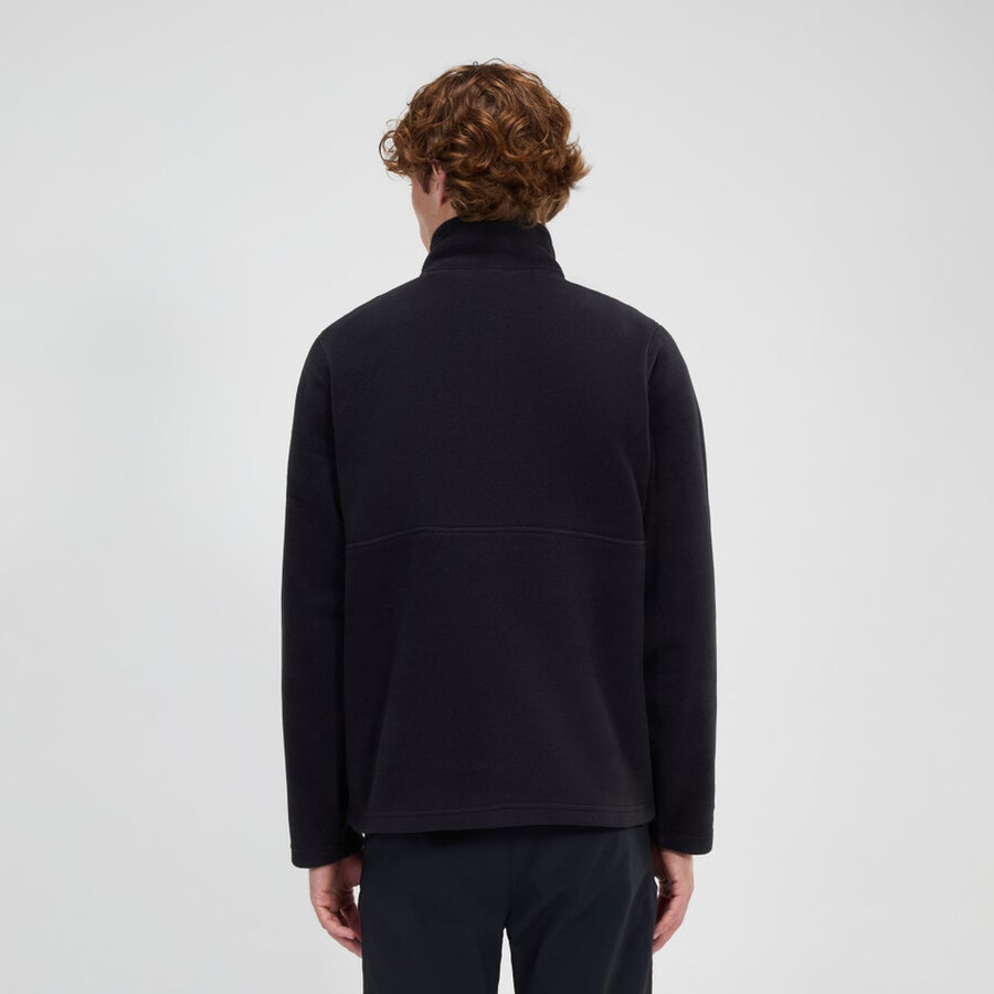 los hombres del prisma de la mitad zip polar polartec - negro berghaus