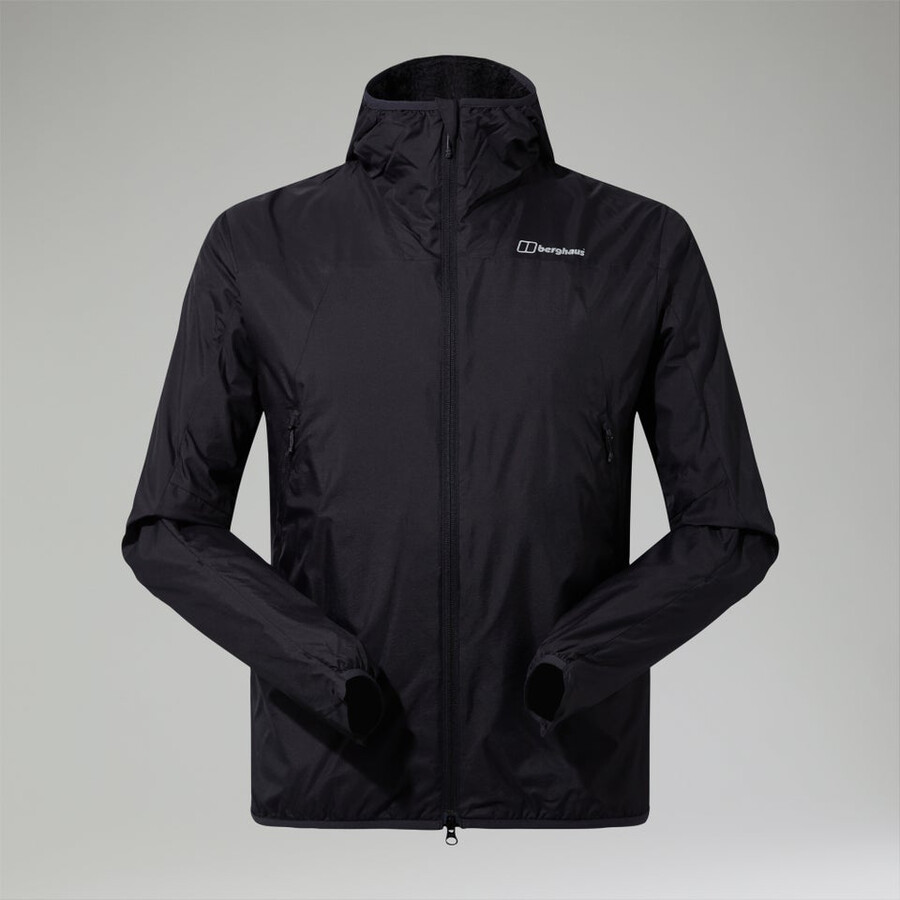 los hombres alfa de resistencia-air jacket negro berghaus