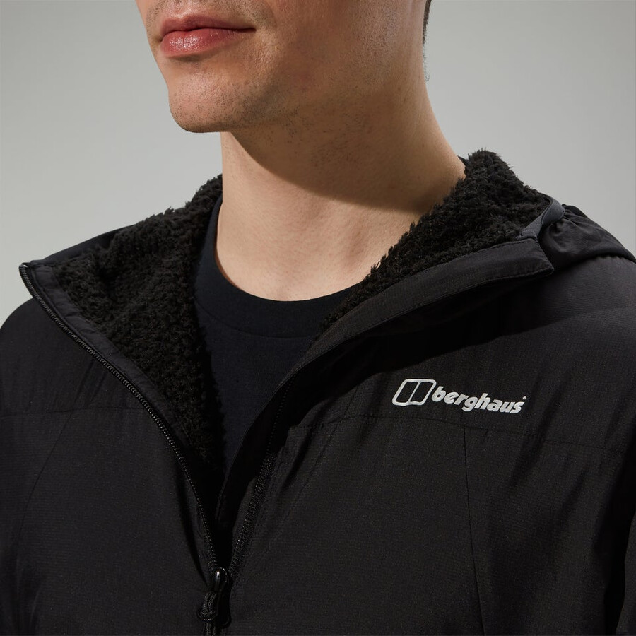 los hombres alfa de resistencia-air jacket negro berghaus