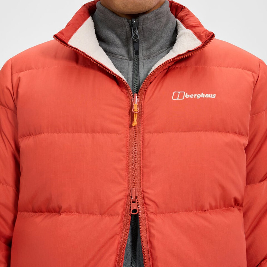 los hombres fulstow reversible abajo chaqueta - naranjagris berghaus