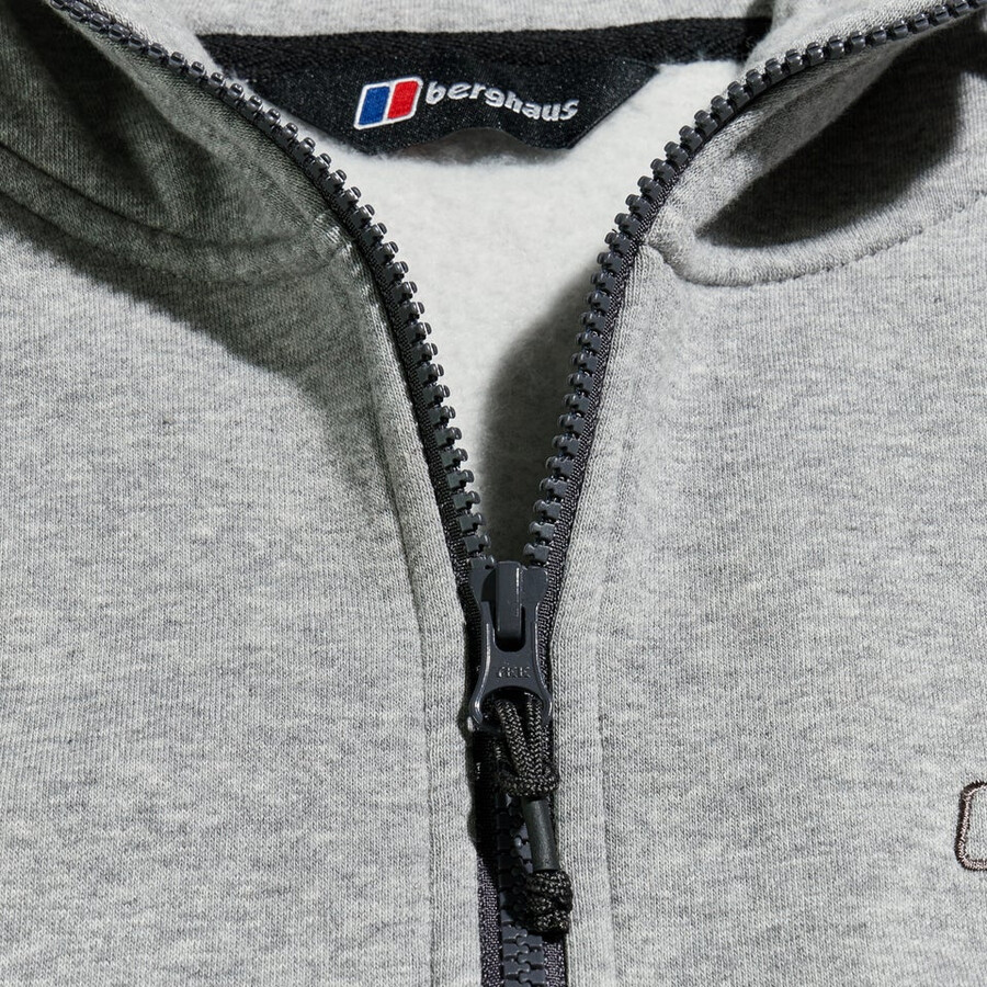 hombres logotipo de la fz con capucha gris oscuro berghaus