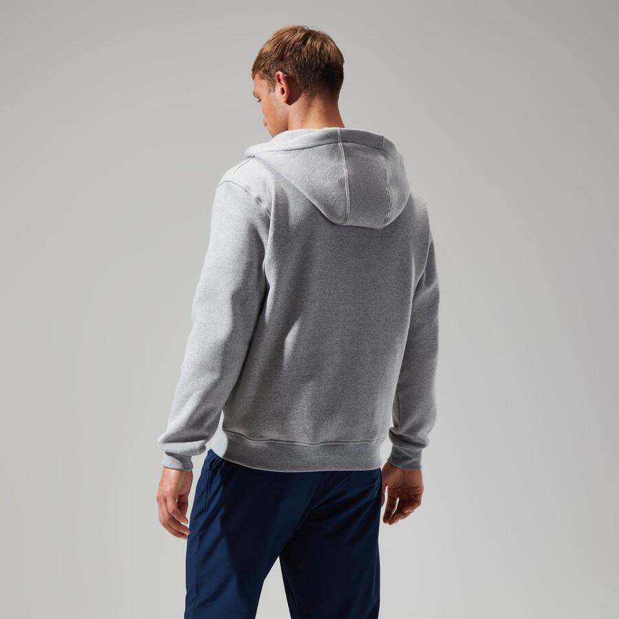 hombres logotipo de la fz con capucha gris oscuro berghaus
