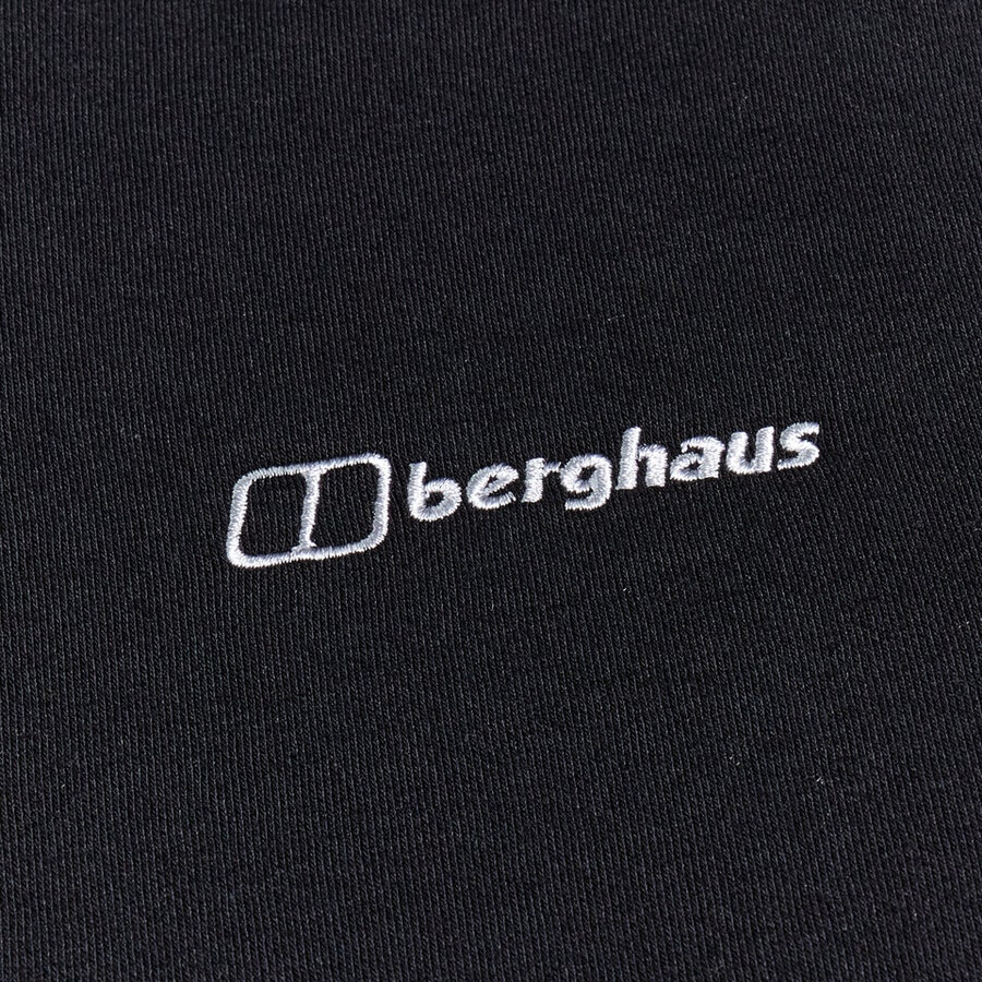 los hombres de la tripulación de logo negro berghaus