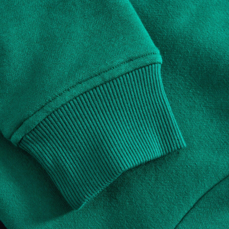 los hombres del logotipo de la tripulación de suéter verde berghaus