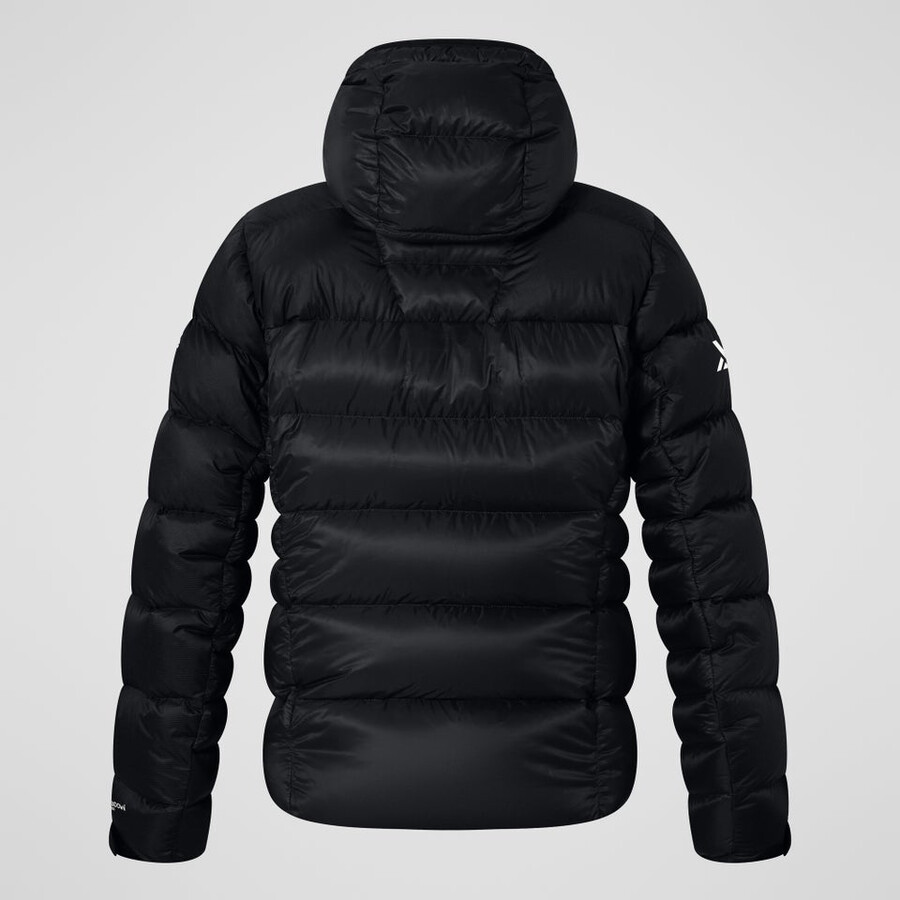 los hombres del mtn areté ultra abajo con capucha - negro berghaus
