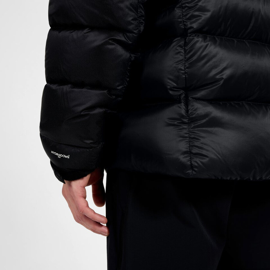 los hombres del mtn areté ultra abajo con capucha - negro berghaus