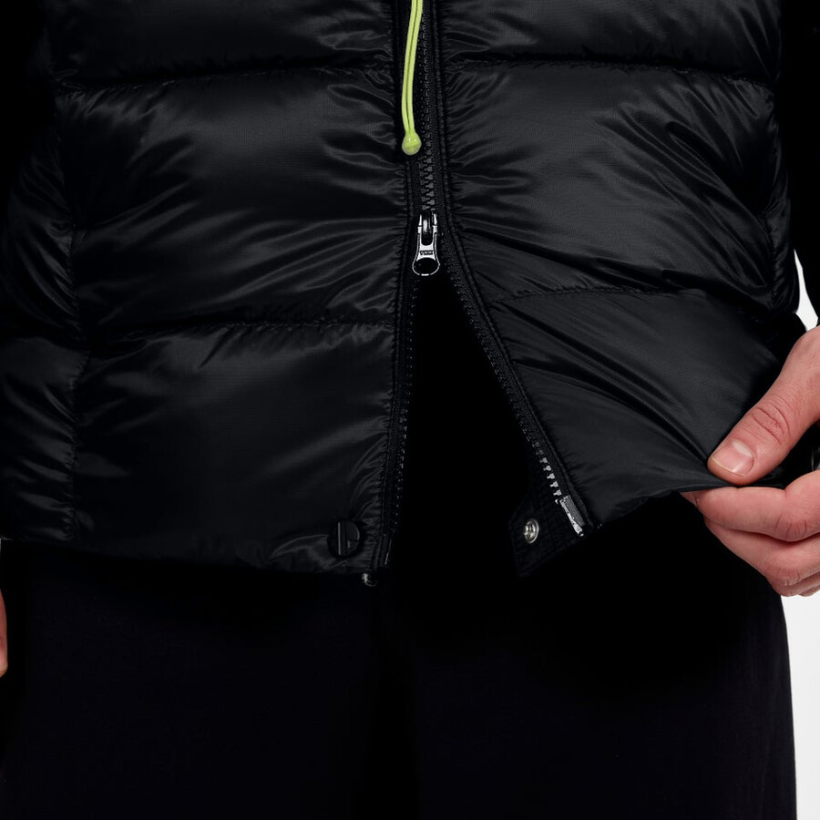 los hombres del mtn areté ultra abajo con capucha - negro berghaus