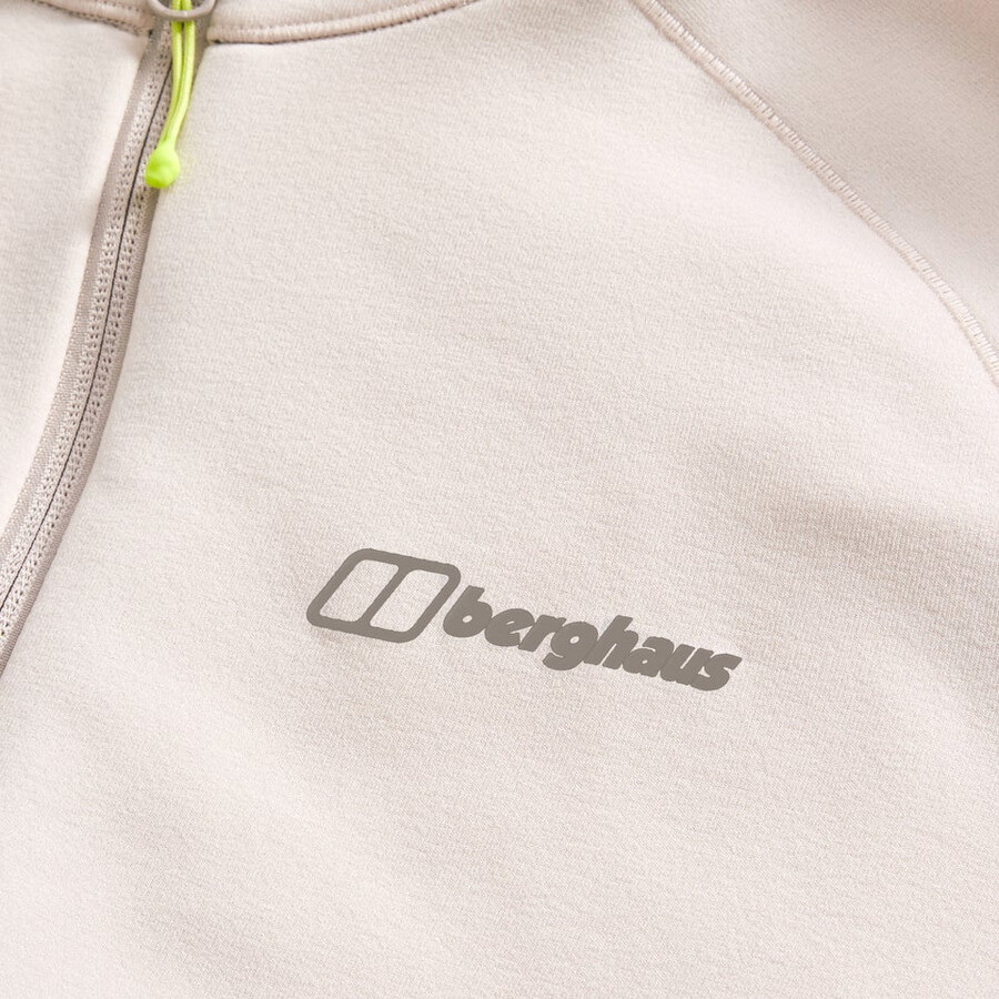 los hombres cinética del powerstretch con capucha - gris berghaus