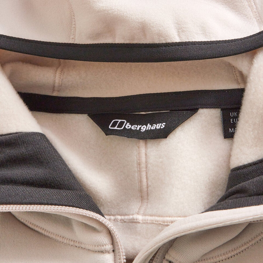 los hombres cinética del powerstretch con capucha - gris berghaus