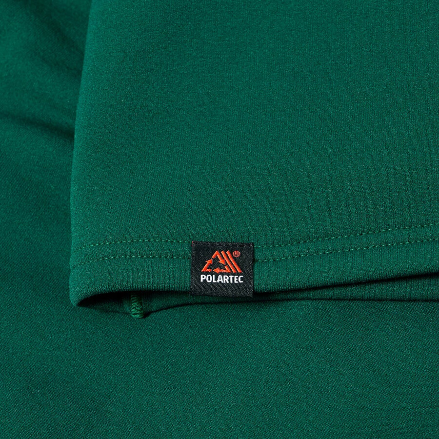 los hombres cinética del powerstretch con capucha - verde berghaus
