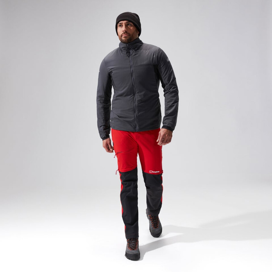los hombres del mtn guía mw híbrido de chaqueta grisnegro berghaus