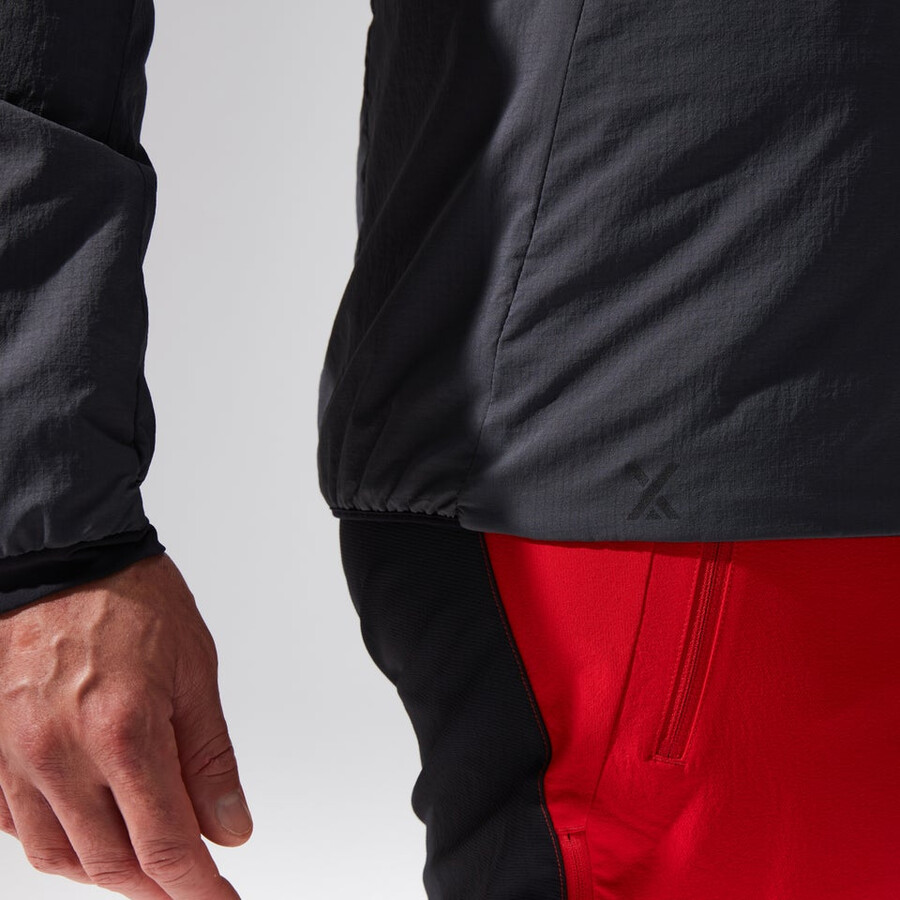 los hombres del mtn guía mw híbrido de chaqueta grisnegro berghaus