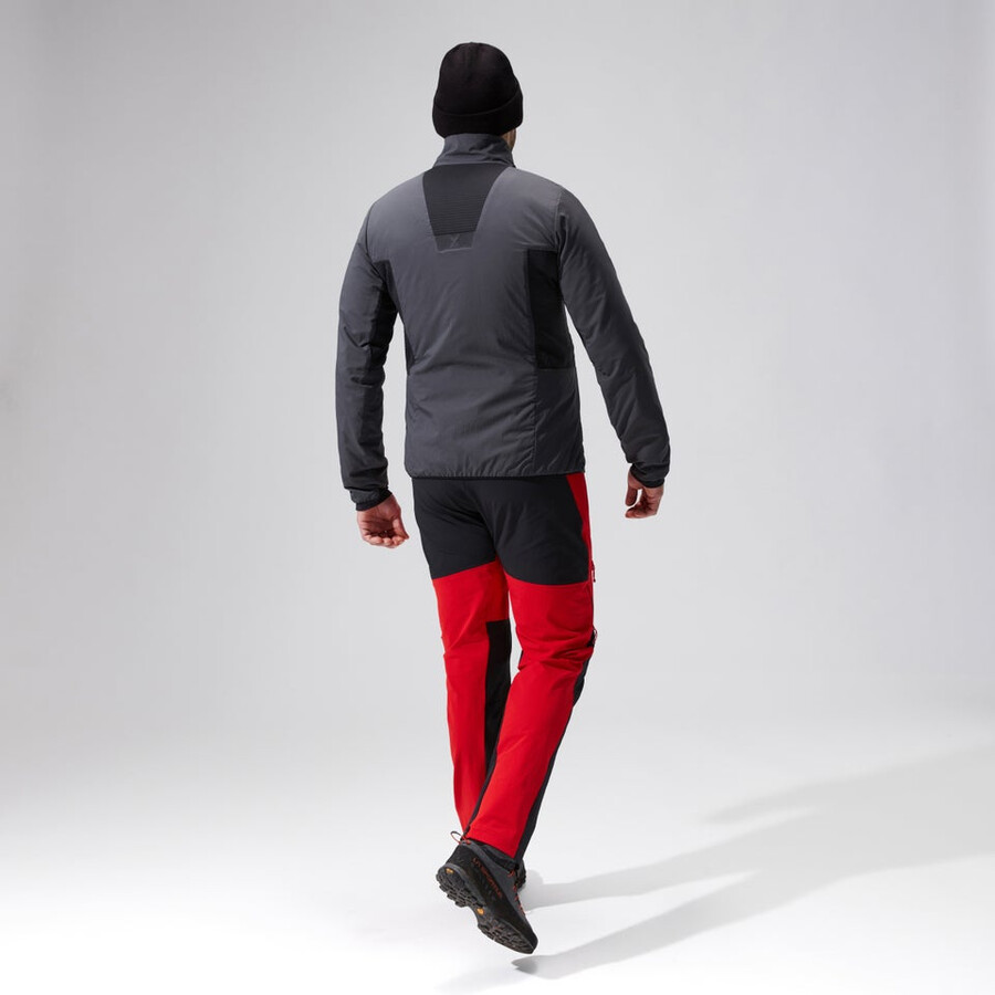 los hombres del mtn guía mw híbrido de chaqueta grisnegro berghaus