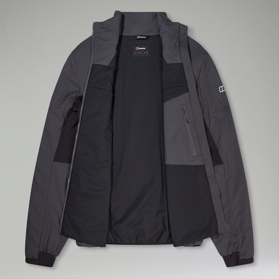 los hombres del mtn guía mw híbrido de chaqueta grisnegro berghaus