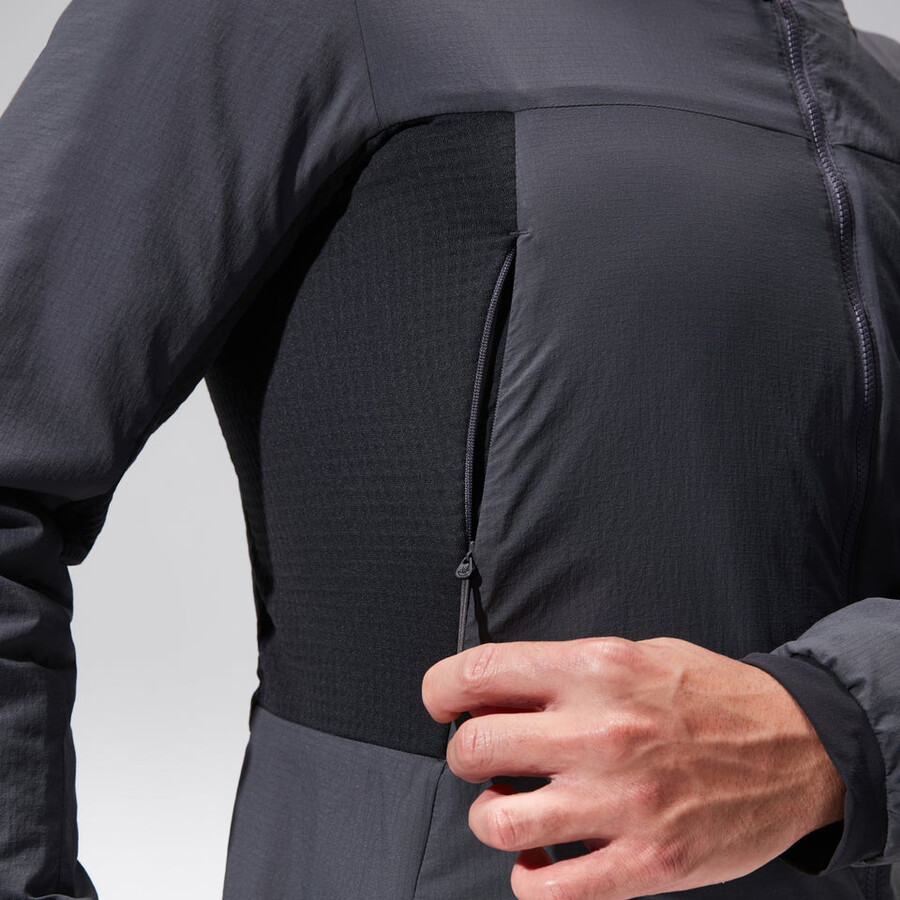 los hombres del mtn guía mw híbrido de chaqueta grisnegro berghaus