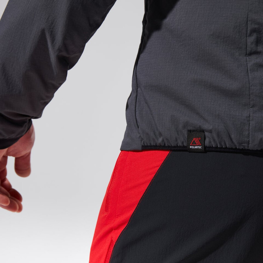los hombres del mtn guía mw híbrido de chaqueta grisnegro berghaus