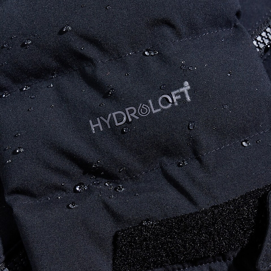 los hombres theran híbrido chaqueta con capucha - negro berghaus