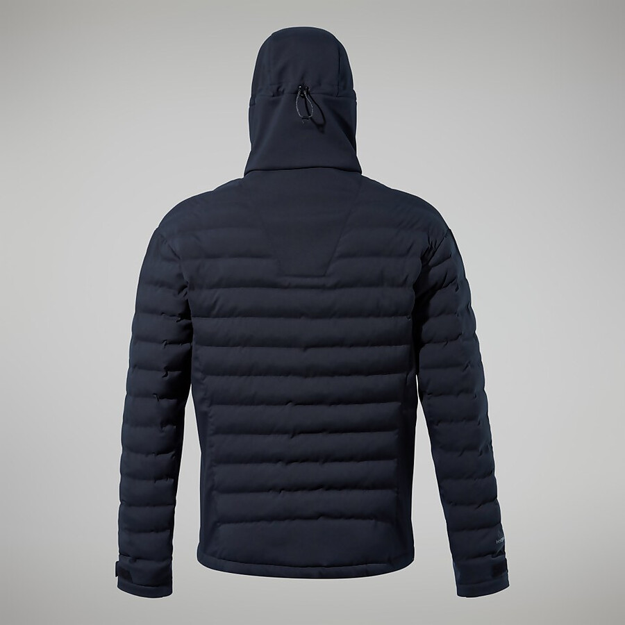 los hombres theran híbrido chaqueta con capucha - negro berghaus