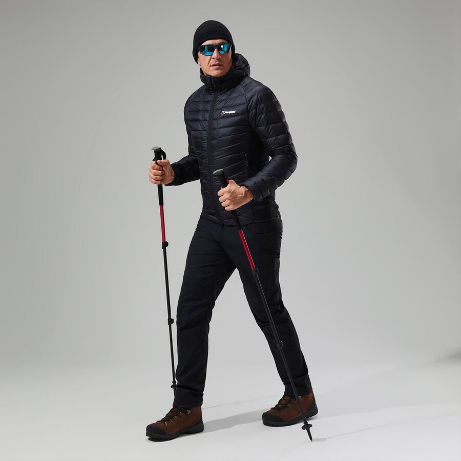 los hombres de tefra 2.0 con capucha chaqueta de aislamiento - negro berghaus
