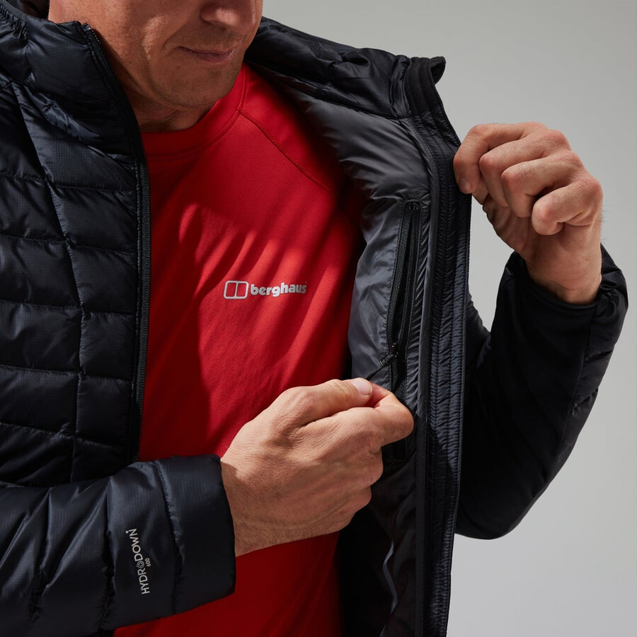 los hombres de tefra 2.0 con capucha chaqueta de aislamiento - negro berghaus
