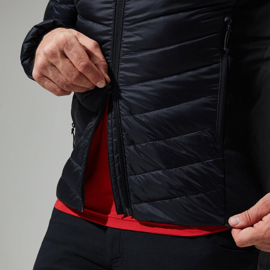 los hombres de tefra 2.0 con capucha chaqueta de aislamiento - negro berghaus