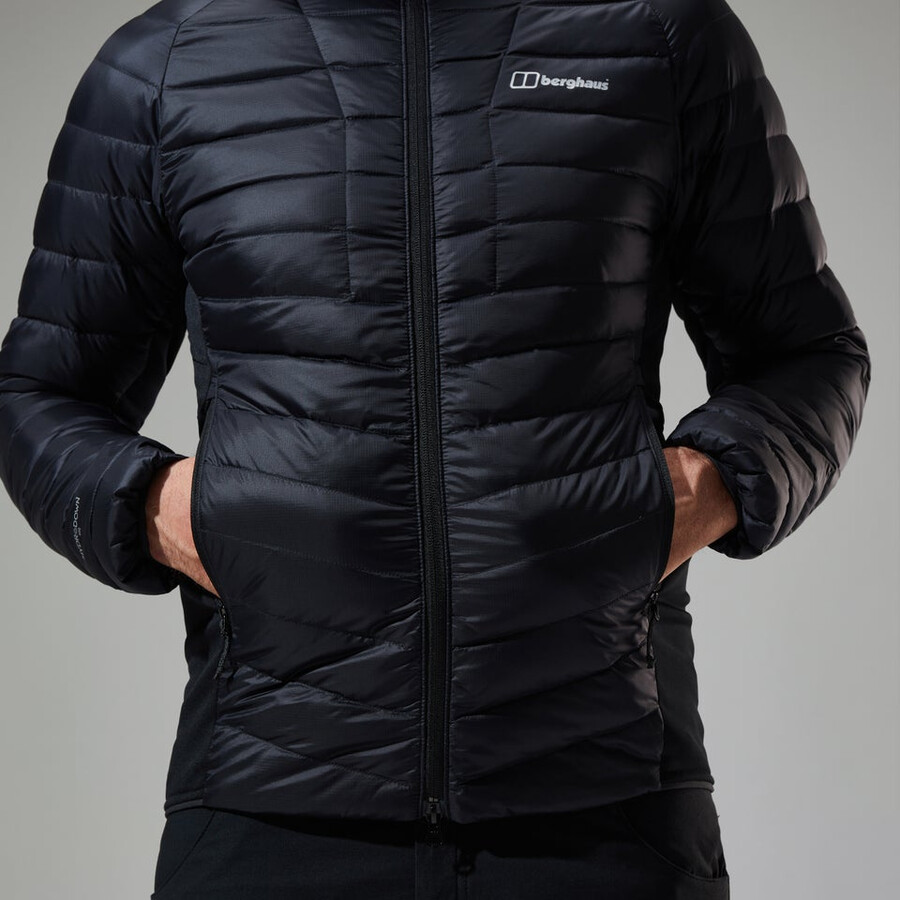 los hombres de tefra 2.0 con capucha chaqueta de aislamiento - negro berghaus