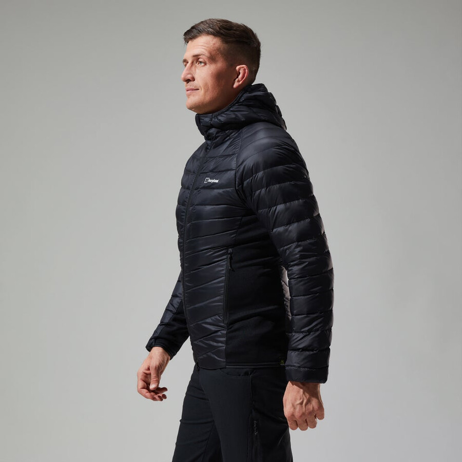 los hombres de tefra 2.0 con capucha chaqueta de aislamiento - negro berghaus