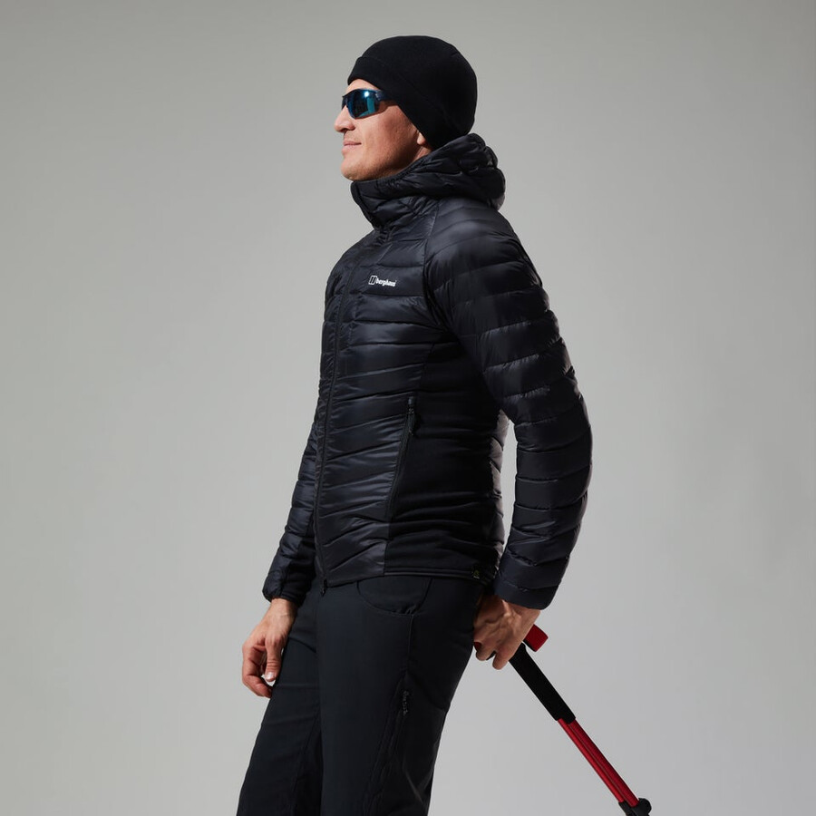 los hombres de tefra 2.0 con capucha chaqueta de aislamiento - negro berghaus