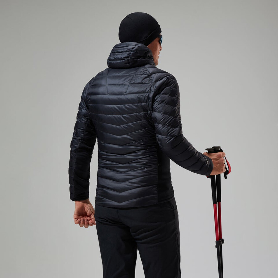 los hombres de tefra 2.0 con capucha chaqueta de aislamiento - negro berghaus