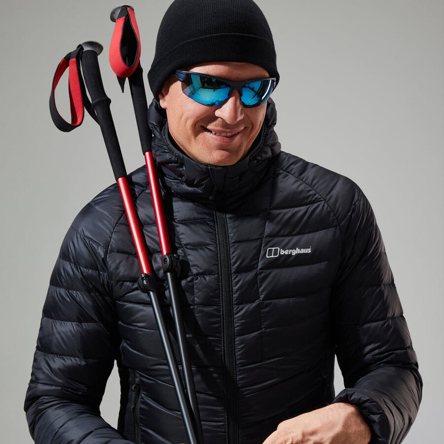 los hombres de tefra 2.0 con capucha chaqueta de aislamiento - negro berghaus