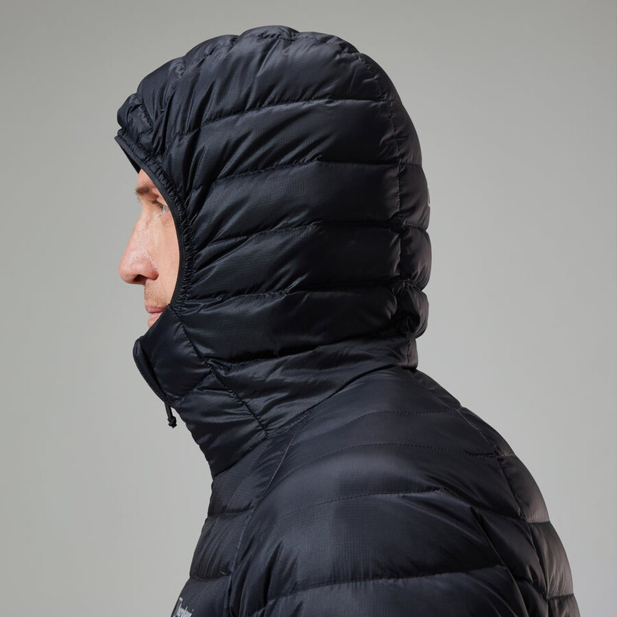 los hombres de tefra 2.0 con capucha chaqueta de aislamiento - negro berghaus