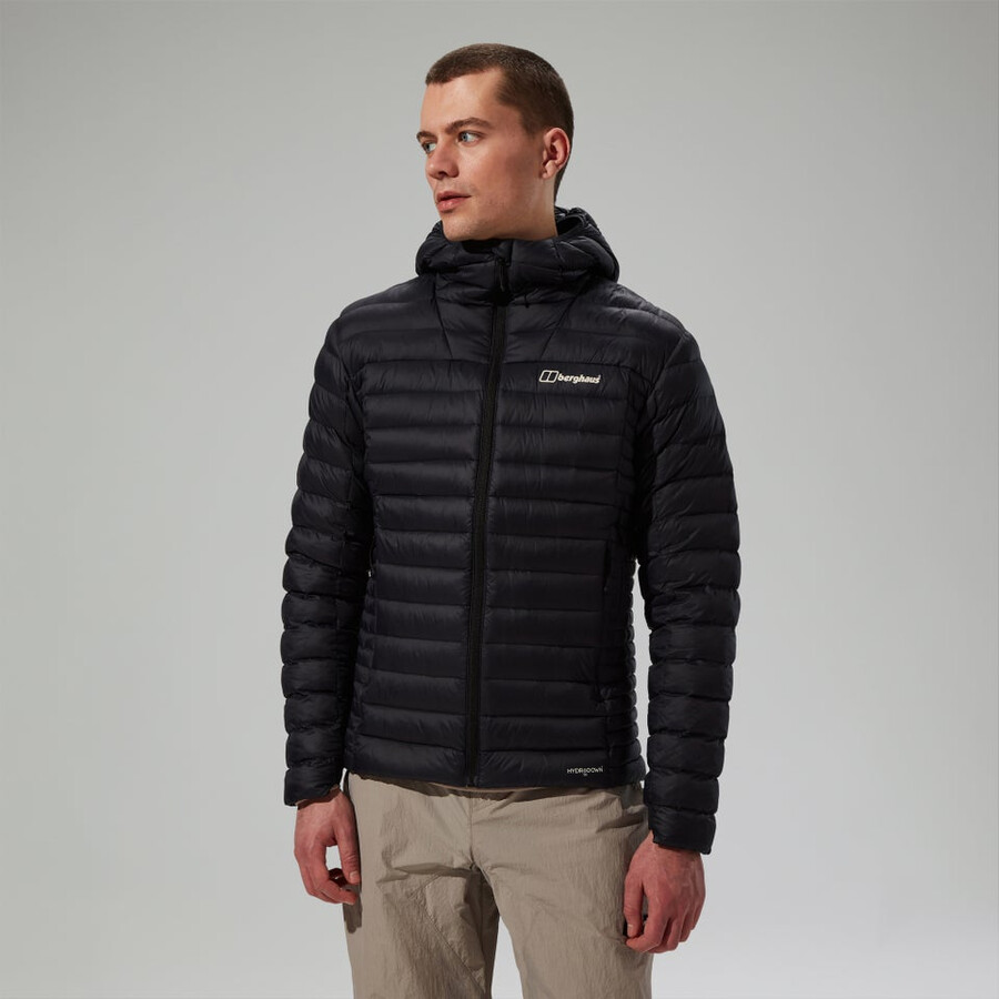 los hombres ridge-nómada híbrido abajo chaqueta - negro berghaus