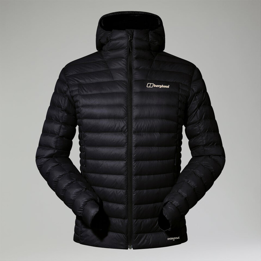 los hombres ridge-nómada híbrido abajo chaqueta - negro berghaus
