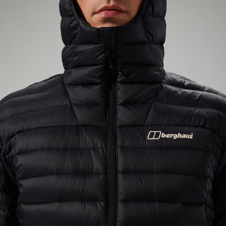 los hombres ridge-nómada híbrido abajo chaqueta - negro berghaus