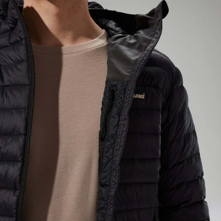 los hombres ridge-nómada híbrido abajo chaqueta - negro berghaus