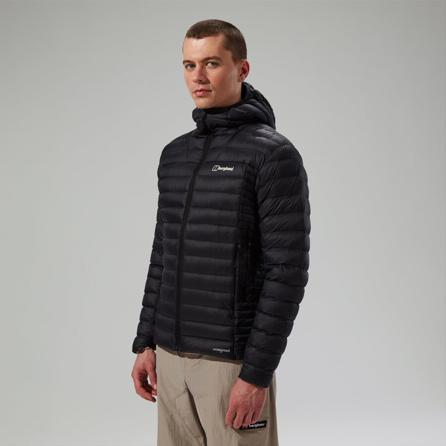los hombres ridge-nómada híbrido abajo chaqueta - negro berghaus