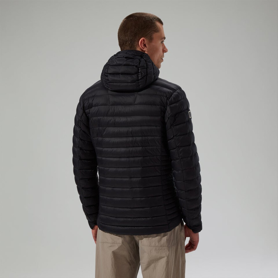 los hombres ridge-nómada híbrido abajo chaqueta - negro berghaus