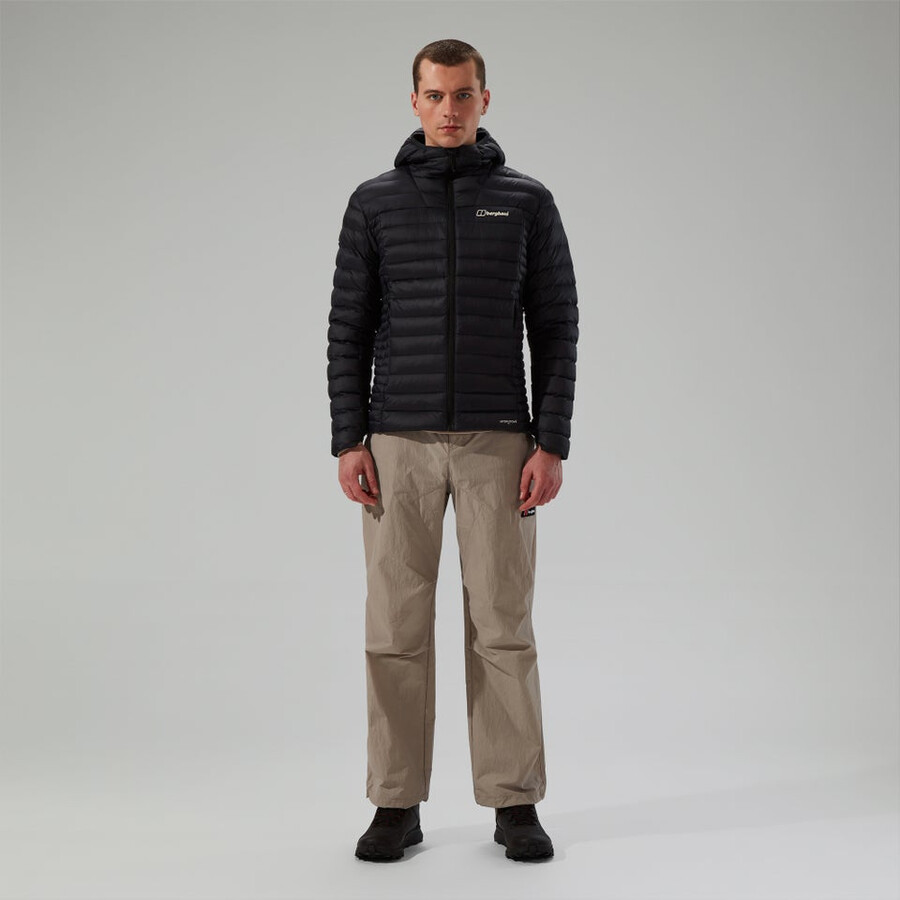 los hombres ridge-nómada híbrido abajo chaqueta - negro berghaus