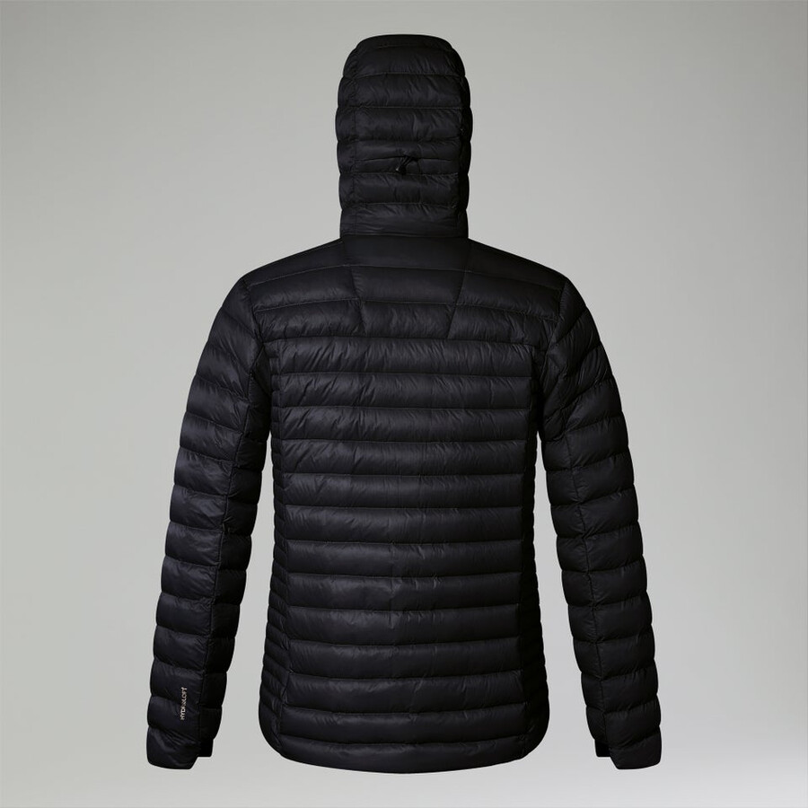 los hombres ridge-nómada híbrido abajo chaqueta - negro berghaus
