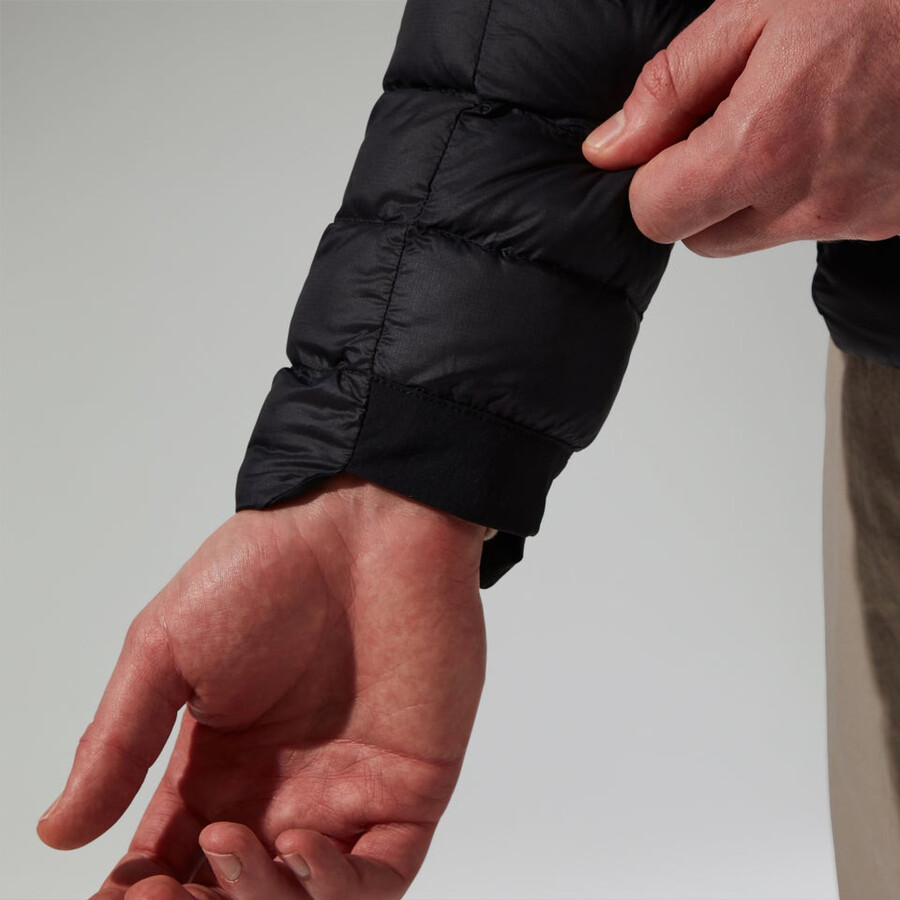 los hombres ridge-nómada híbrido abajo chaqueta - negro berghaus