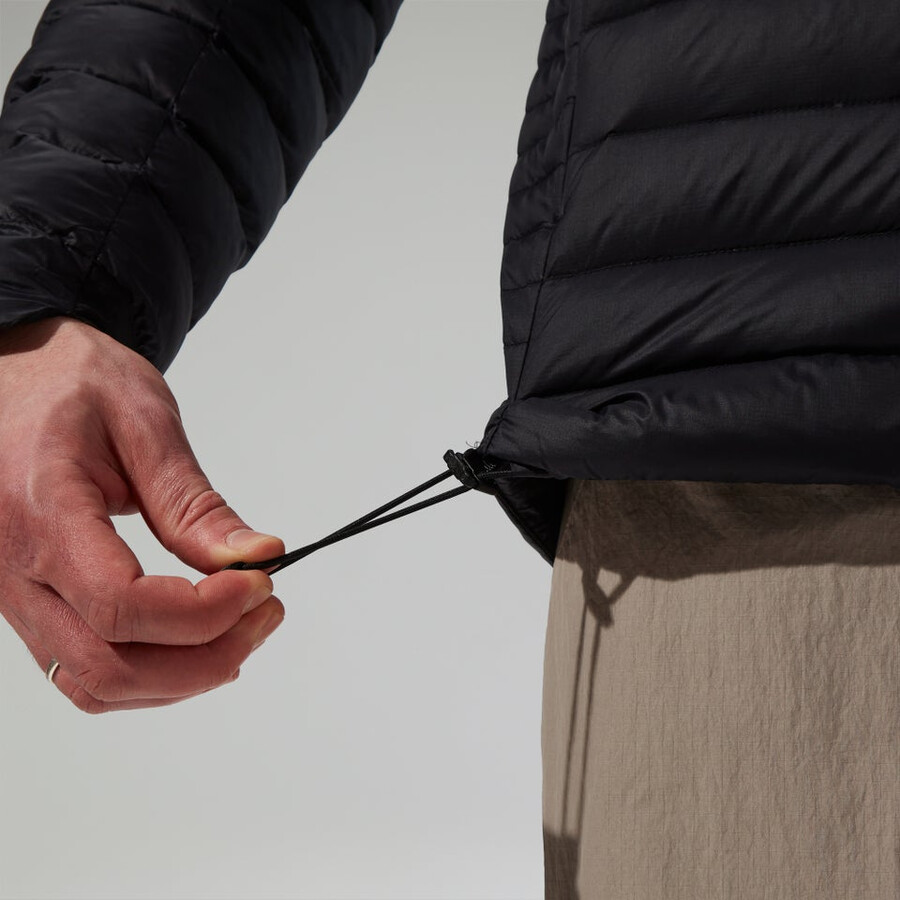 los hombres ridge-nómada híbrido abajo chaqueta - negro berghaus