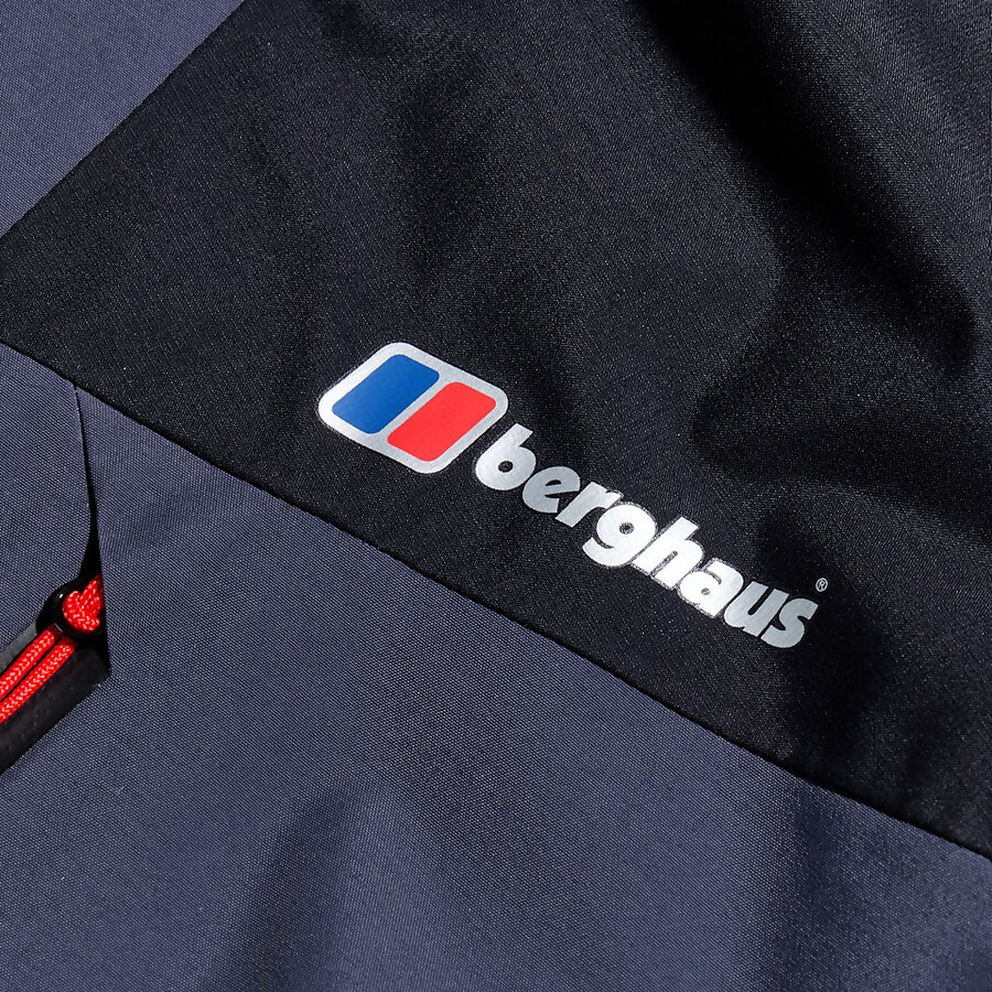 los hombres de arran de chaqueta gris oscuronegro berghaus