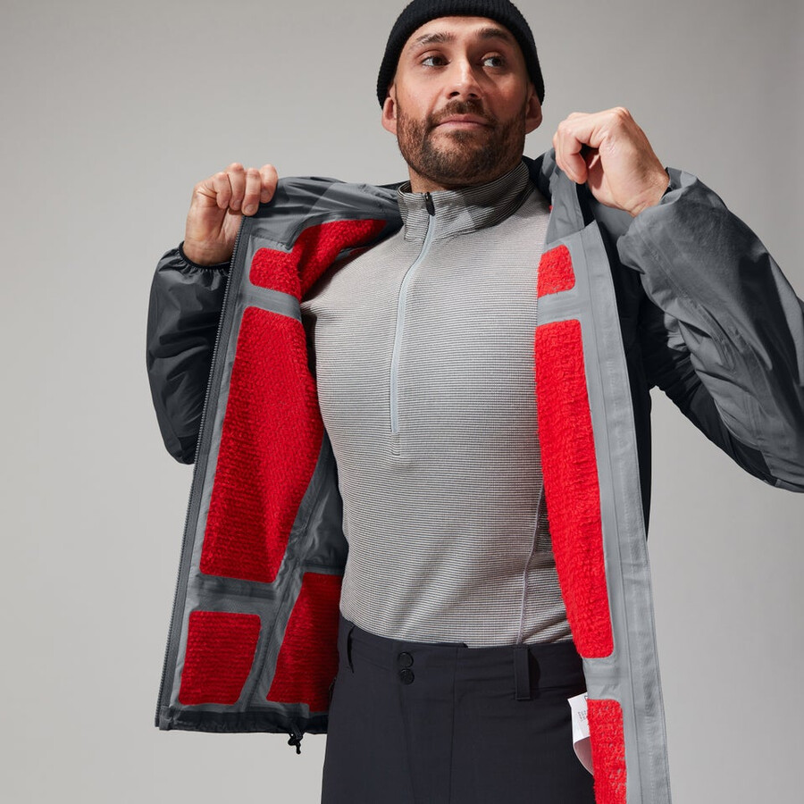 los hombres del mtn guía de hyper alfa chaqueta grisnegro berghaus