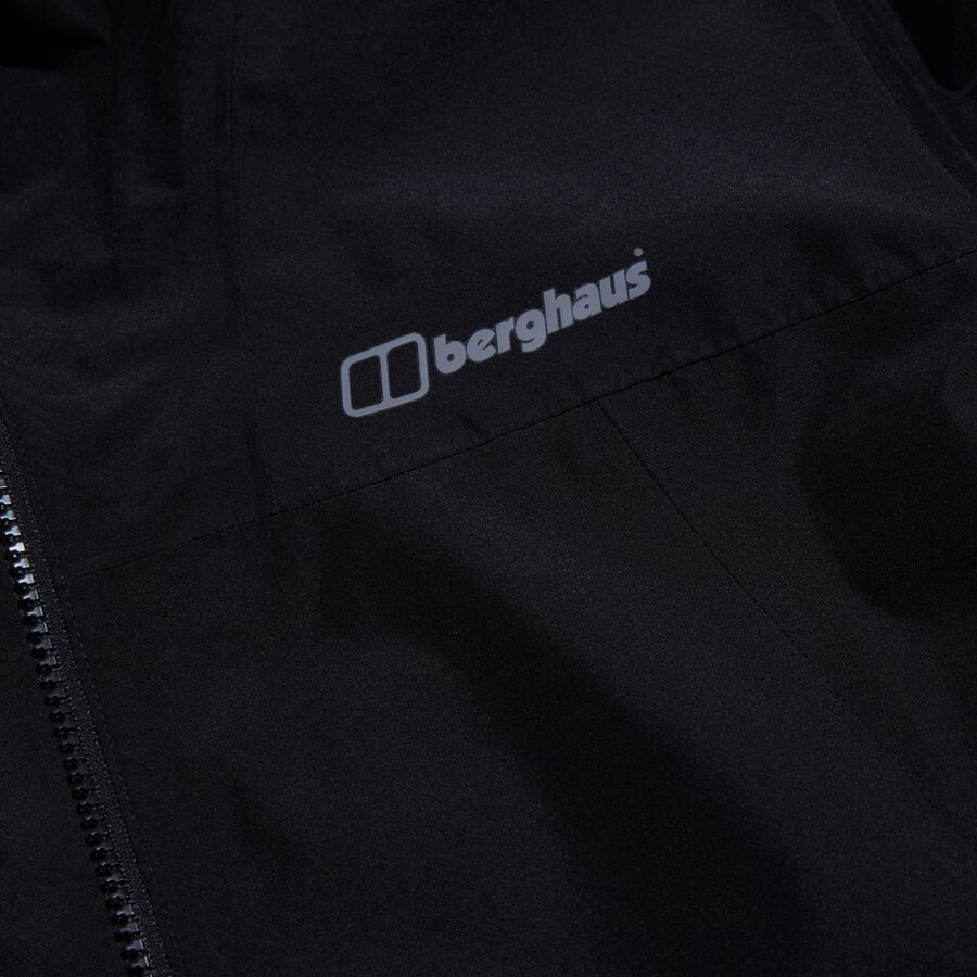 los hombres del diluvio pro 3.0 chaqueta impermeable negro berghaus