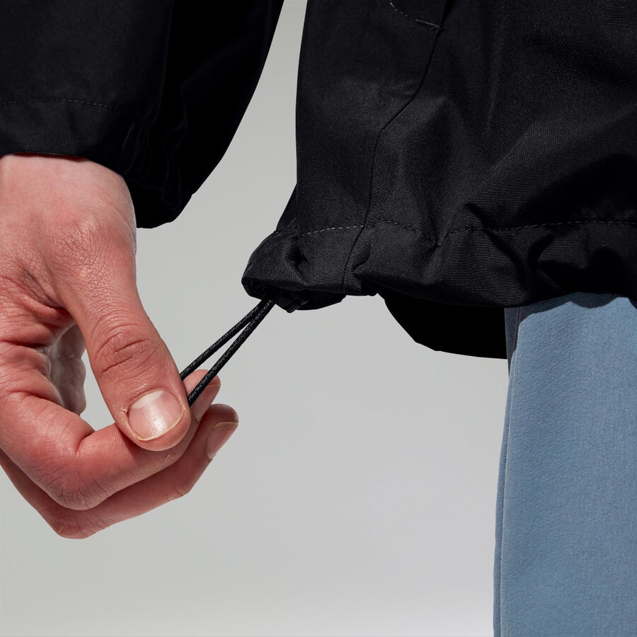 los hombres del diluvio pro 3.0 chaqueta impermeable negro berghaus