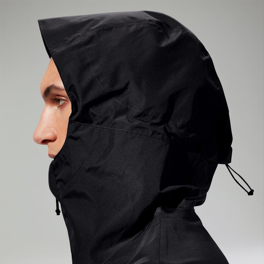 los hombres del diluvio pro 3.0 chaqueta impermeable negro berghaus